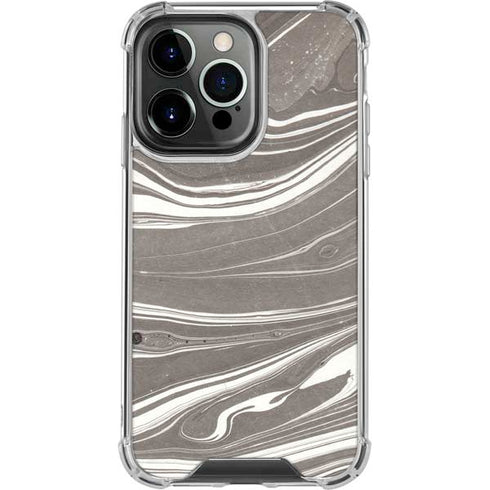 Grey Marble iPhone 16 Pro Clear Case